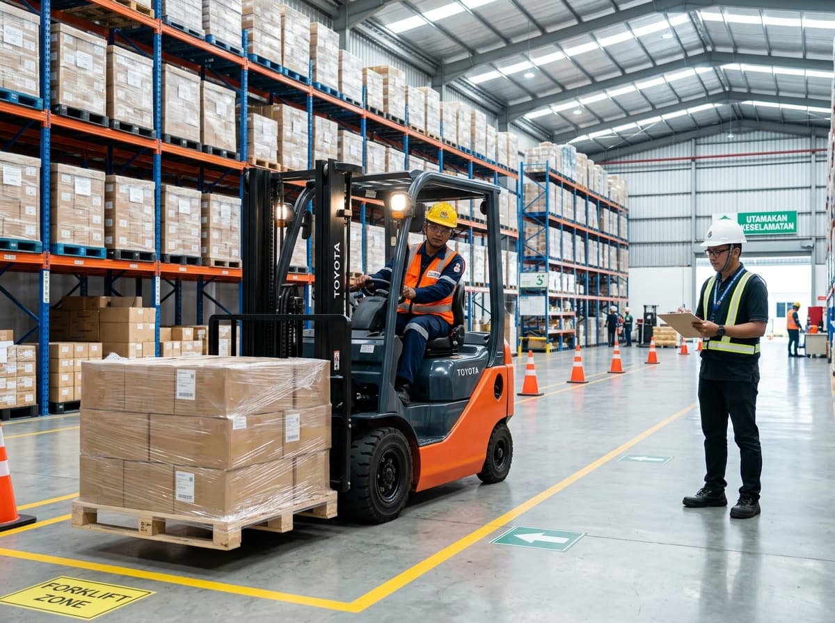 Uji Praktik Lapangan Operator Forklift